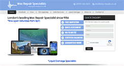 Desktop Screenshot of mac-repairs.co.uk